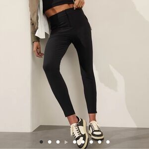 Stellar mid rise Black sand Women's Slim Fit Pants